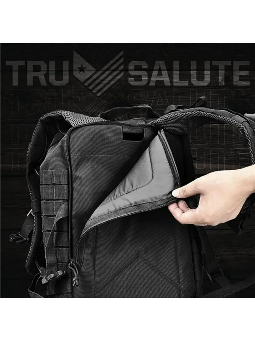 Tru Salute 45L Tactical Backpack Military Molle Bugout Bag Survival Rucksack